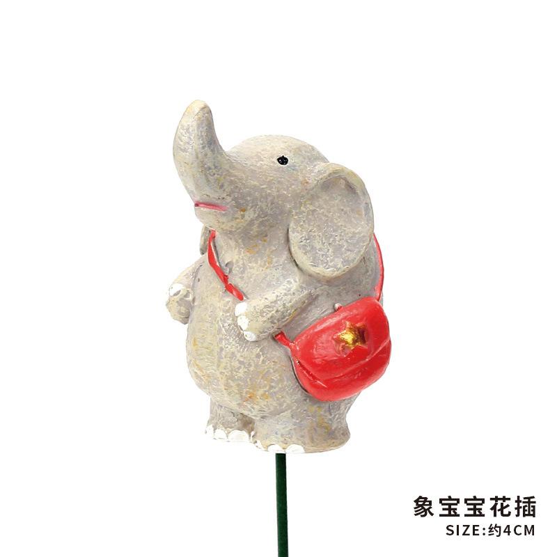 Que cắm hoa động vật hoạt hình Zakka, phụ kiện tiểu cảnh, chậu cây và sân vườn (RG-283)