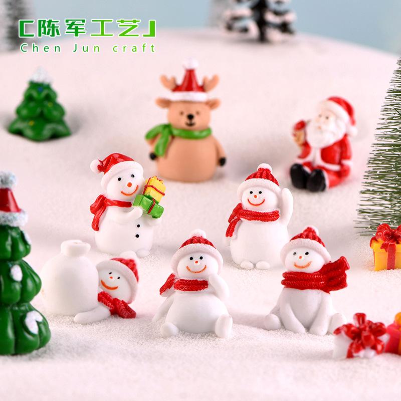 Tiểu cảnh người tuyết, ông già Noel, móc khóa Giáng Sinh (TZC-134)