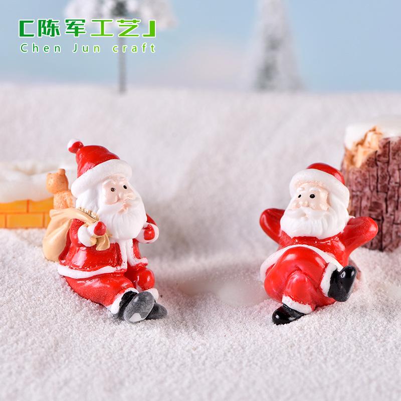 Ông già Noel, người tuyết và tàu hỏa, phụ kiện Noel mini (TZC-34)