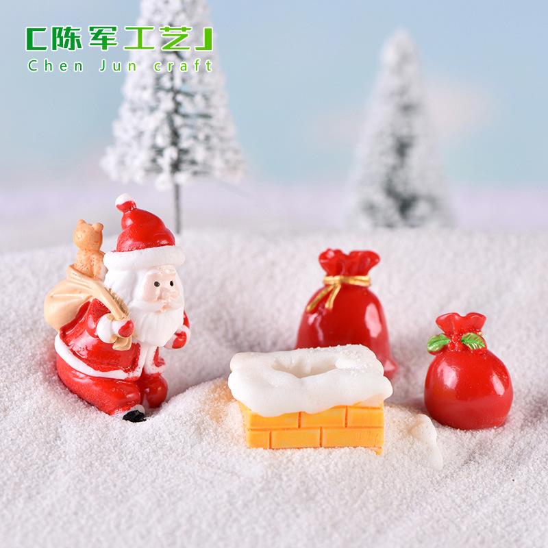 Ông già Noel, người tuyết và tàu hỏa, phụ kiện Noel mini (TZC-34)