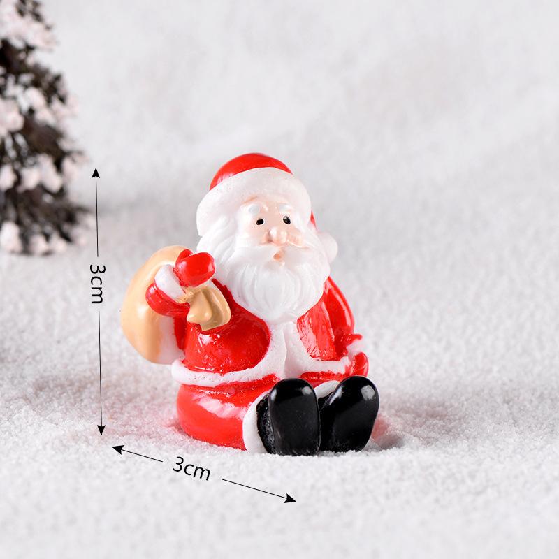 Ông già Noel, người tuyết và tàu hỏa, phụ kiện Noel mini (TZC-34)