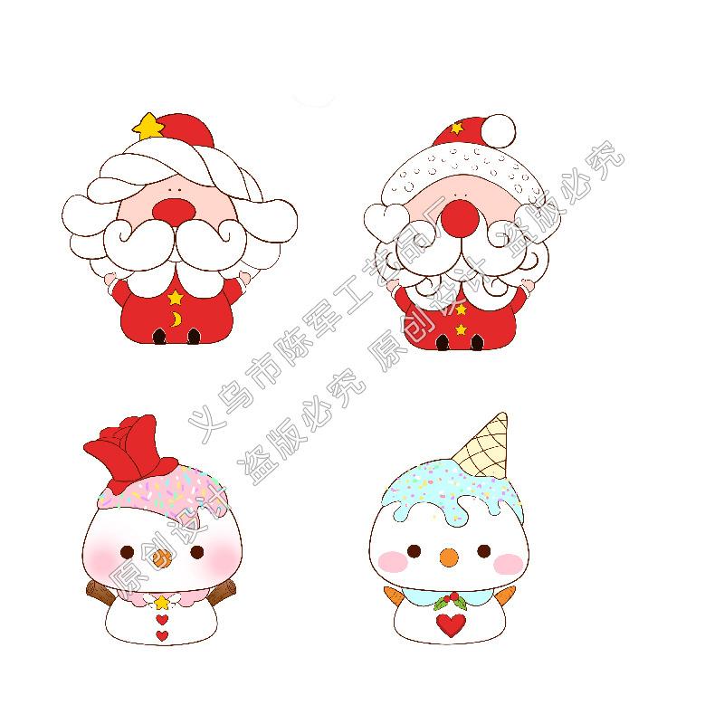 Tiểu cảnh người tuyết và ông bà Noel, trang trí Noel mini (TZC-230)