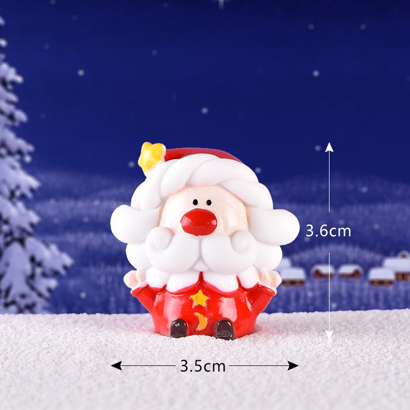 Tiểu cảnh người tuyết và ông bà Noel, trang trí Noel mini (TZC-230)