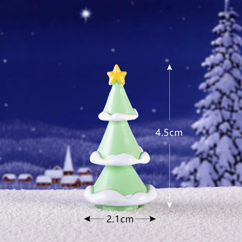 Tiểu cảnh người tuyết và ông bà Noel, trang trí Noel mini (TZC-230)