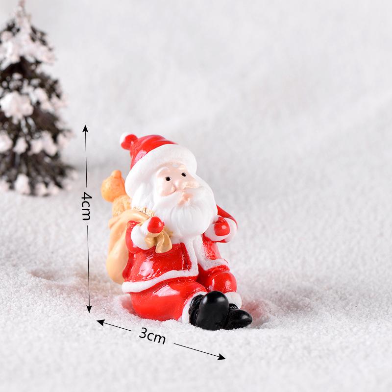 Ông già Noel, người tuyết và tàu hỏa, phụ kiện Noel mini (TZC-34)