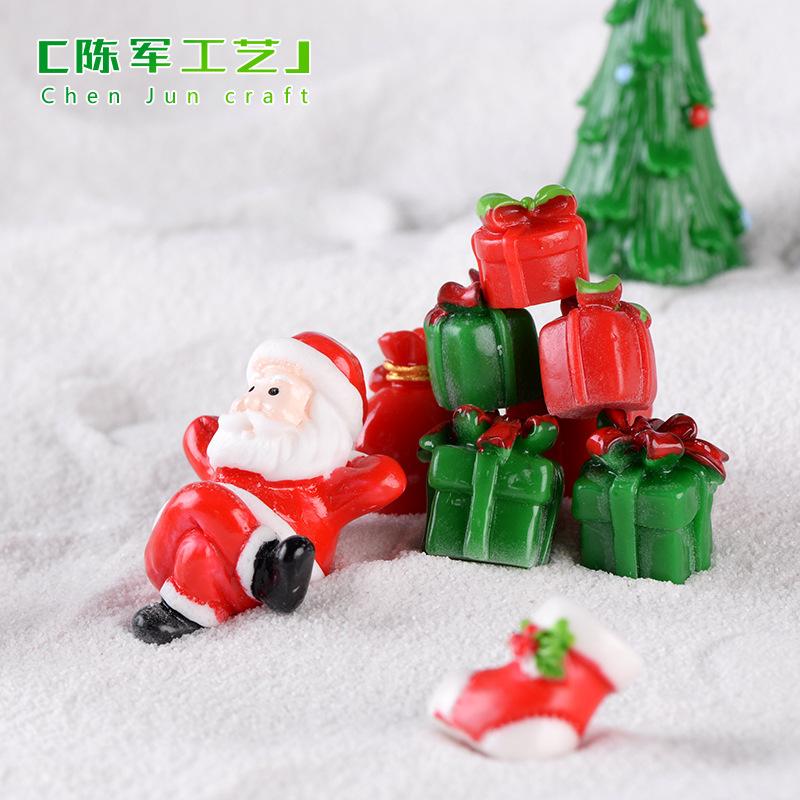 Ông già Noel, người tuyết và tàu hỏa, phụ kiện Noel mini (TZC-34)