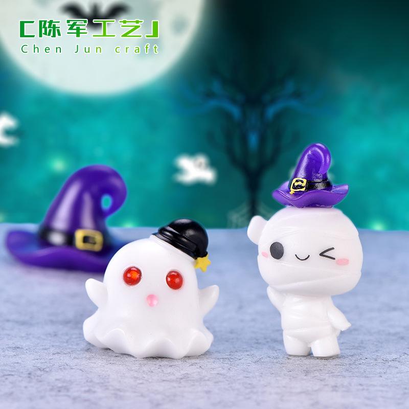 Tiểu cảnh bí ngô, ma cà rồng, Halloween móc khóa (TZC-69)