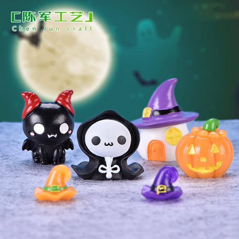 Tiểu cảnh bí ngô, ma cà rồng, Halloween móc khóa (TZC-69)