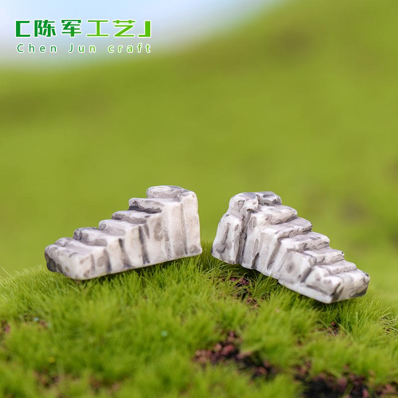 Tiểu cảnh cầu thang cổ trang resin trang trí chậu cây DIY (TZC-869)