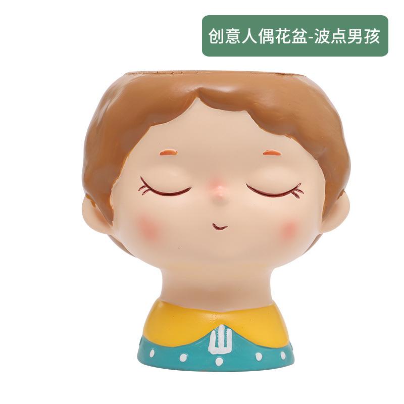 Chậu cây mọng nước PVC hoạt hình, chậu mini trang trí nhà, văn phòng và sân vườn (RG-159)