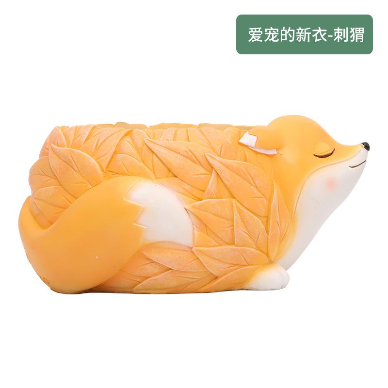 Chậu cây mọng nước hình động vật resin, chậu mini trang trí nhà, văn phòng và tiểu cảnh (RG-263)
