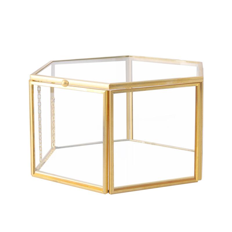 Hộp kính mỹ phẩm lớn chống bụi để bàn (DG-123)