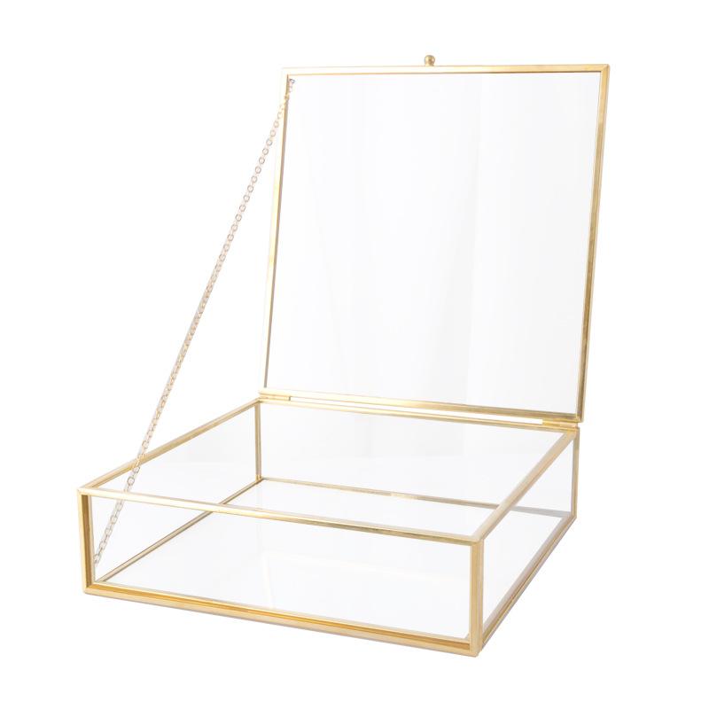 Hộp kính trang sức vàng hiện đại (DG-86)