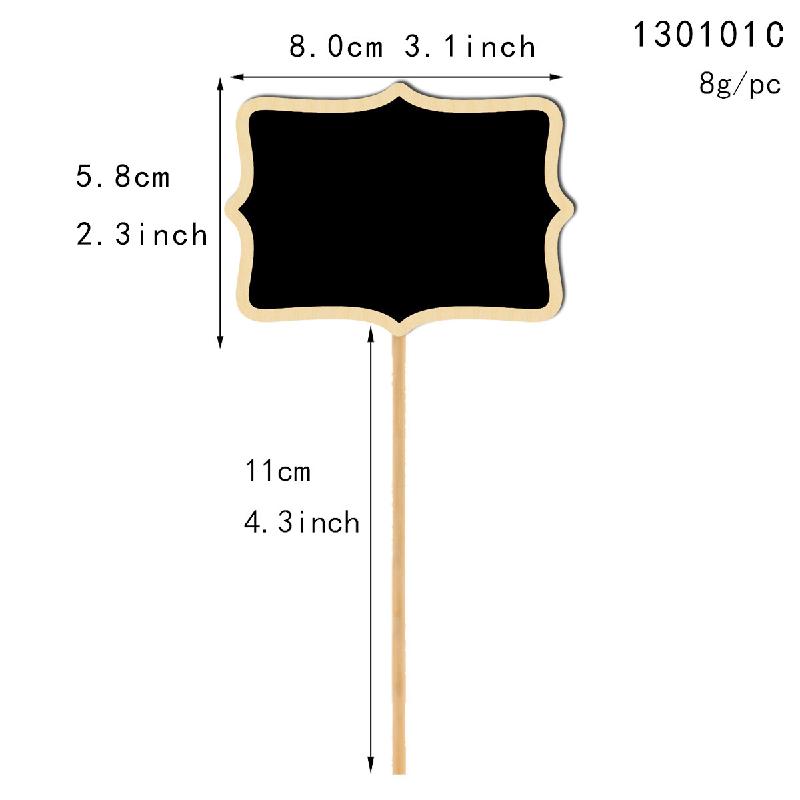 Bảng ghi chú mini gỗ trang trí hoa tiểu cảnh (TBS-21)