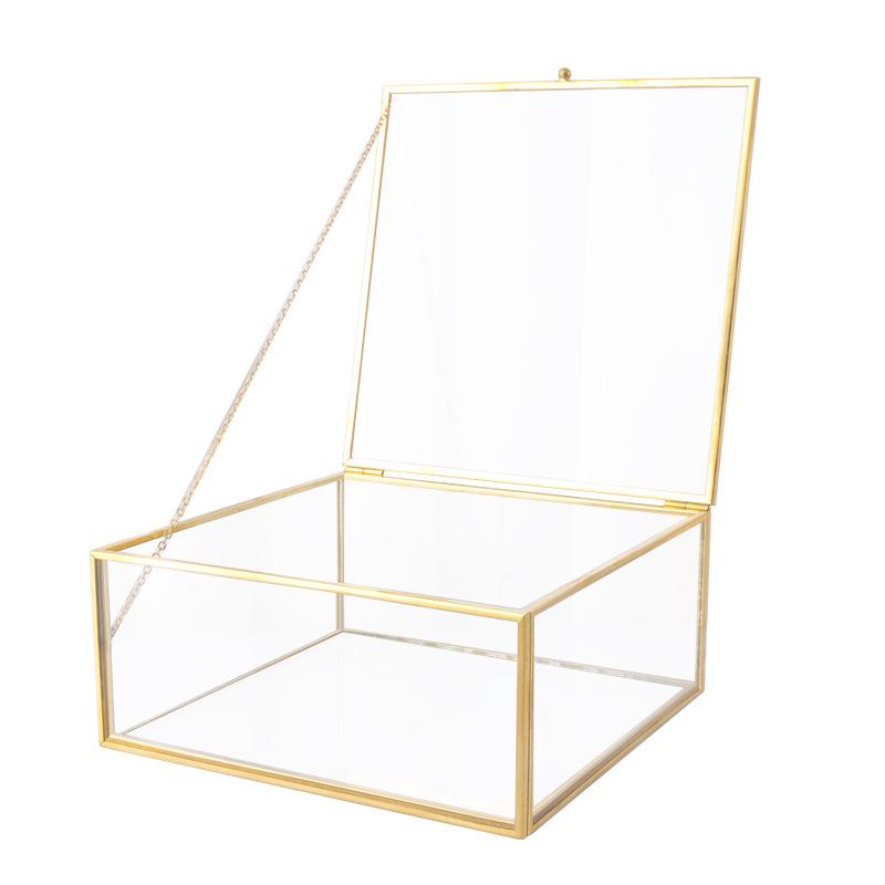 Hộp kính vuông chống bụi, hộp quà trang sức (DG-76)