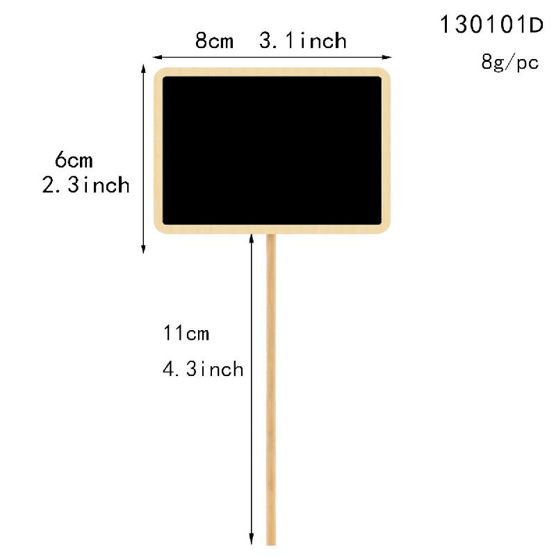 Bảng ghi chú mini gỗ trang trí hoa tiểu cảnh (TBS-21)