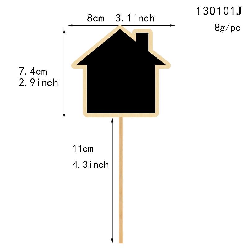 Bảng ghi chú mini gỗ trang trí hoa tiểu cảnh (TBS-21)