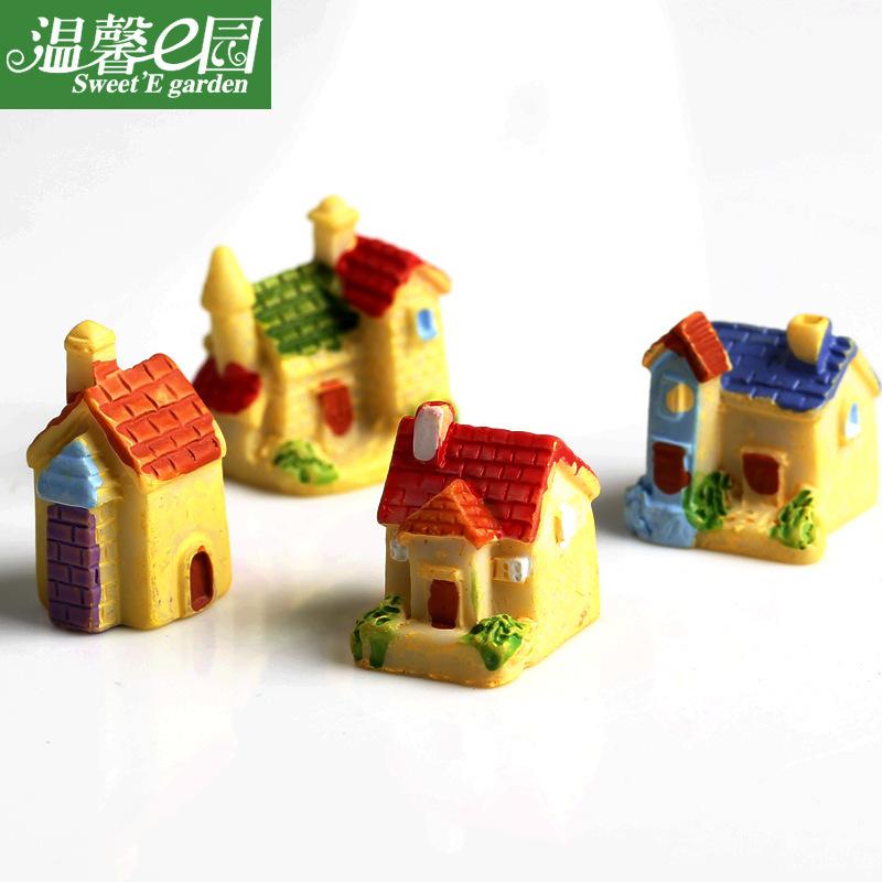 Tiểu cảnh nhà nhỏ 3D mini trang trí bình sinh thái DIY (TZC-845)