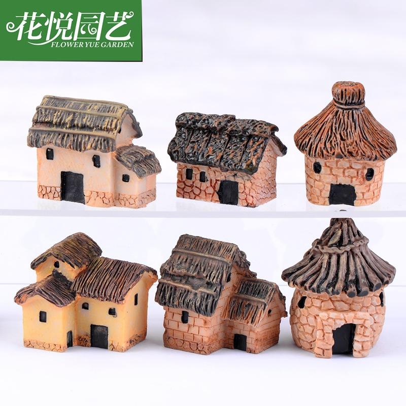 Tiểu cảnh nhà tranh, 6 kiểu, phong cách Zakka trang trí mini (TZC-327)