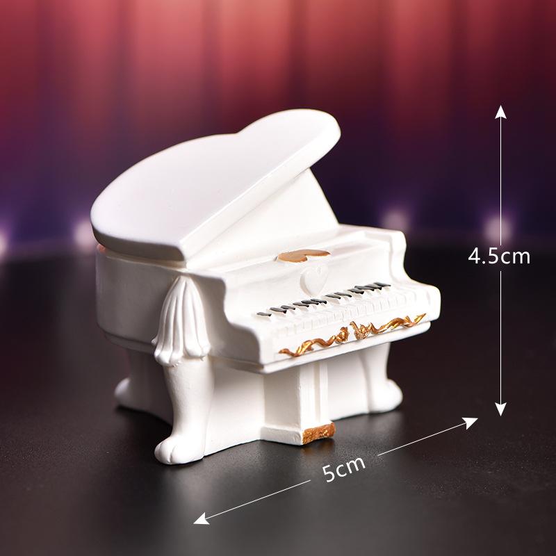 Tiểu cảnh nhạc cụ: piano, guitar, đàn tỳ bà, trang trí mini (TZC-171)