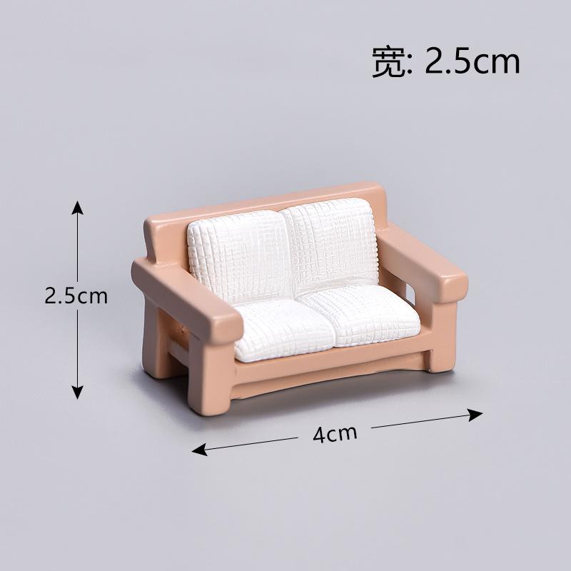 Đồ nội thất giả nhỏ, sofa, tủ trà, tiểu cảnh mini (TZC-7)