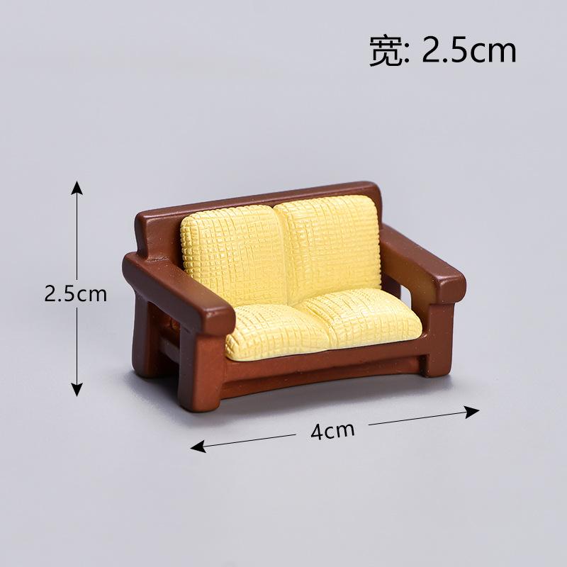 Đồ nội thất giả nhỏ, sofa, tủ trà, tiểu cảnh mini (TZC-7)