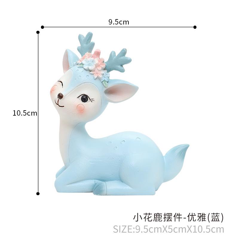 Tượng hươu sao resin mini trang trí xe hơi, đồ trang trí nhà, phụ kiện bàn làm việc (RG-97)
