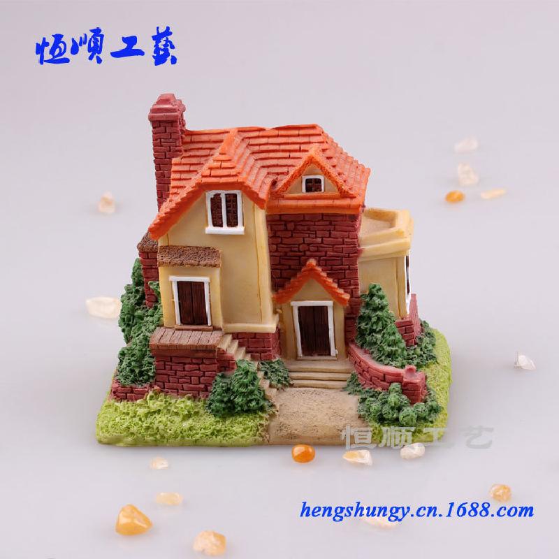 Phụ kiện tiểu cảnh nhựa resin Vina - Biệt thự, dành cho sa bàn (TBS-73)