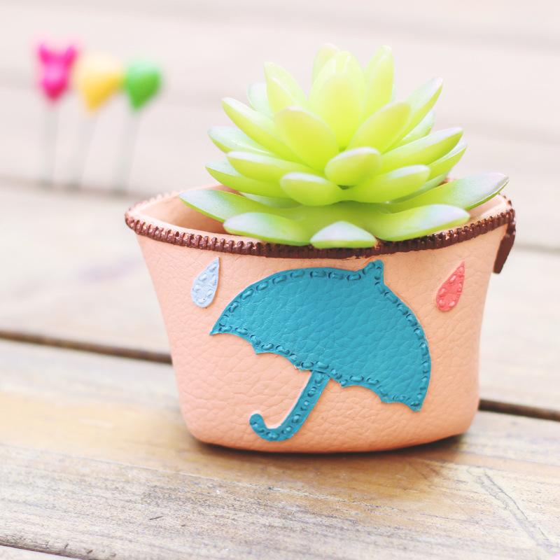 Chậu cây mọng nước hình túi tiền resin, chậu mini trang trí bàn, cây xanh và tiểu cảnh (RG-147)