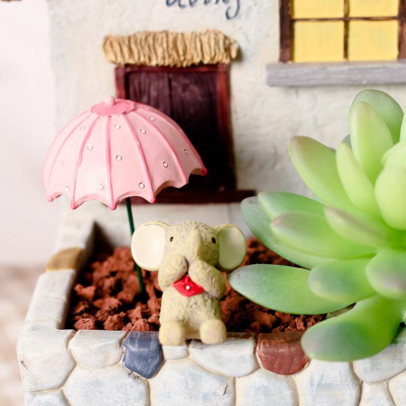 Que cắm hoa hình bóng bay resin phong cách Zakka, phụ kiện DIY chậu cây mọng nước (RG-281)
