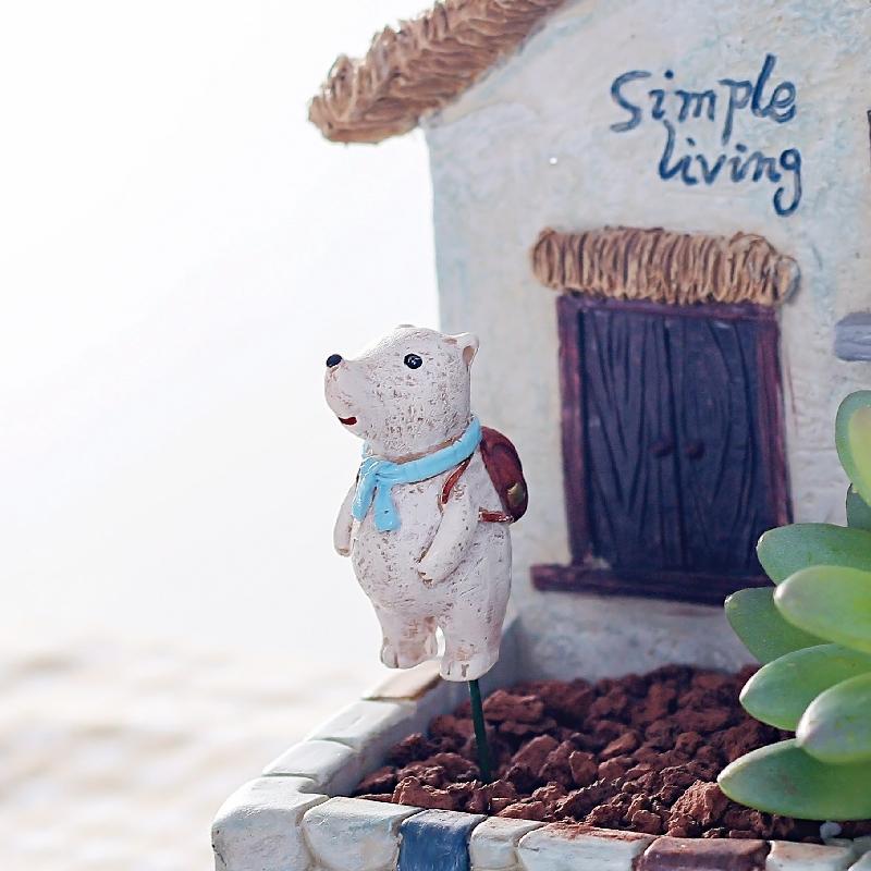 Que cắm hoa động vật hoạt hình Zakka, phụ kiện tiểu cảnh, chậu cây và sân vườn (RG-283)