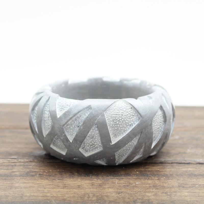 Chậu cây mọng nước mini resin phong cách hoạt hình, chậu để bàn văn phòng, trang trí tiểu cảnh (RG-91)