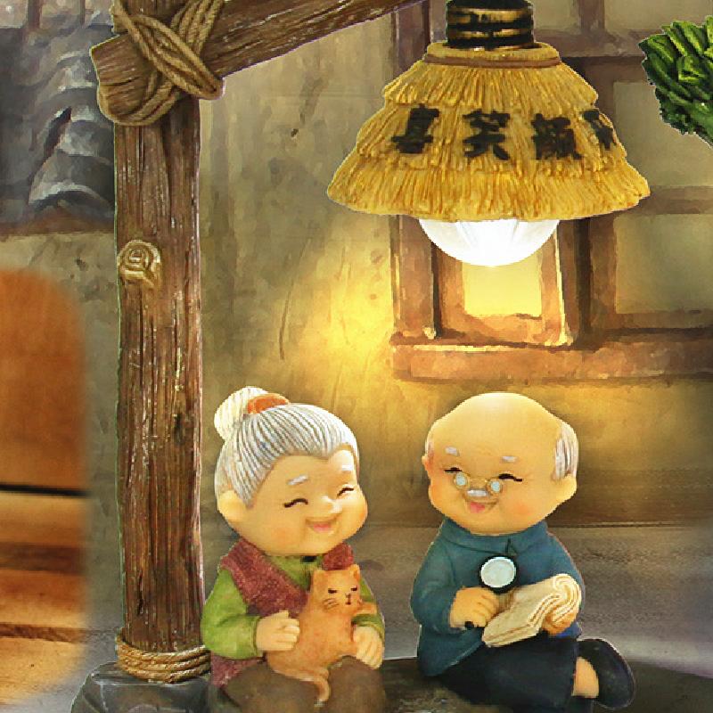 Tượng cặp đôi ông bà Zakka, trang trí nhà, quà tặng ý nghĩa (TBS-52)