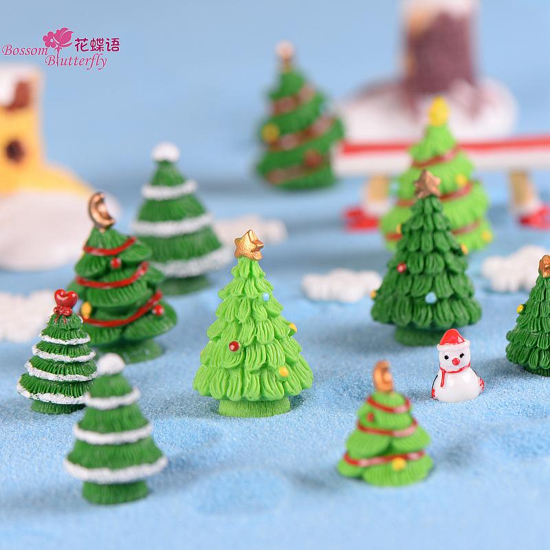 Tiểu cảnh cây thông Noel, trang trí nhà dễ thương mini (TZC-119)