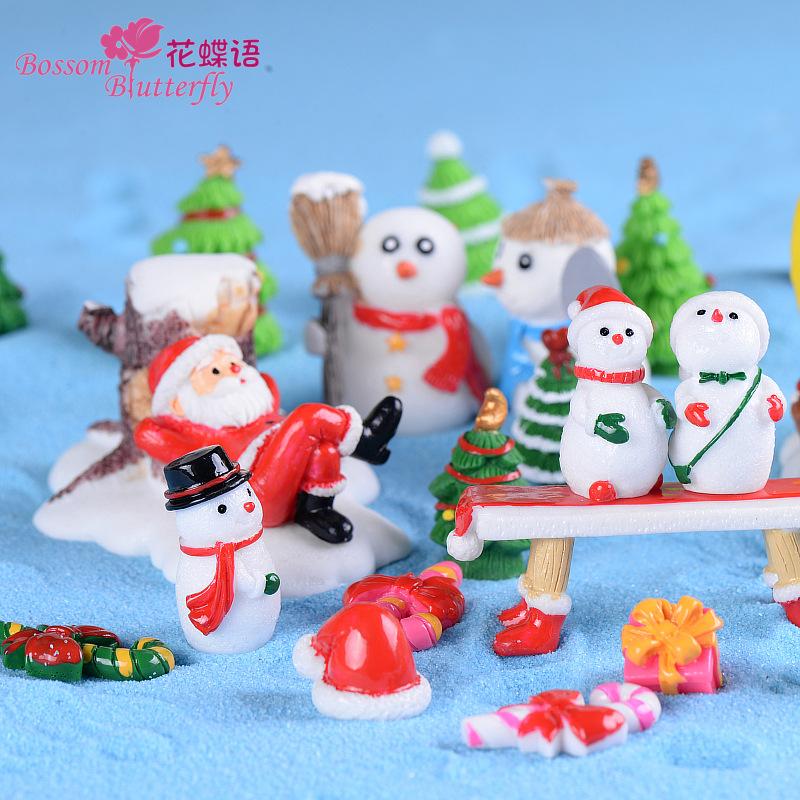 Tiểu cảnh ông già Noel, người tuyết trang trí Giáng Sinh (TZC-57)