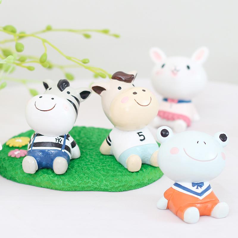 Tượng resin ngắm cảnh phong cách Zakka, phụ kiện trang trí bánh kem, xe hơi, sinh nhật và bàn làm việc (RG-272)