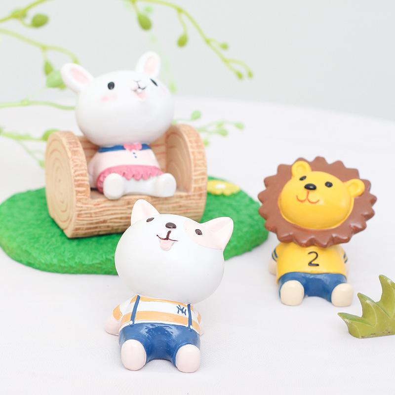 Tượng resin ngắm cảnh phong cách Zakka, phụ kiện trang trí bánh kem, xe hơi, sinh nhật và bàn làm việc (RG-272)