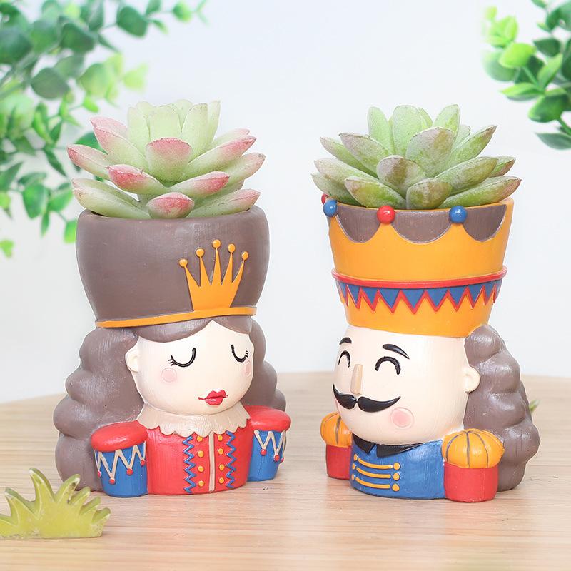 Chậu cây mọng nước cổ tích resin phong cách châu Âu, chậu mini hoạt hình, trang trí nhà (RG-270)