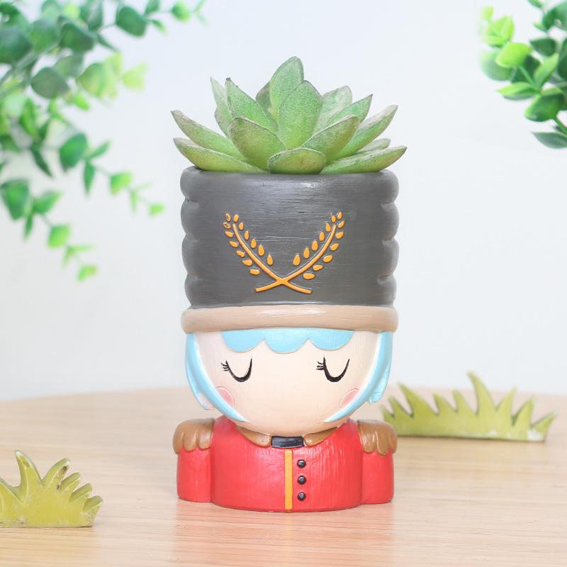 Chậu cây mọng nước cổ tích resin phong cách châu Âu, chậu mini hoạt hình, trang trí nhà (RG-270)