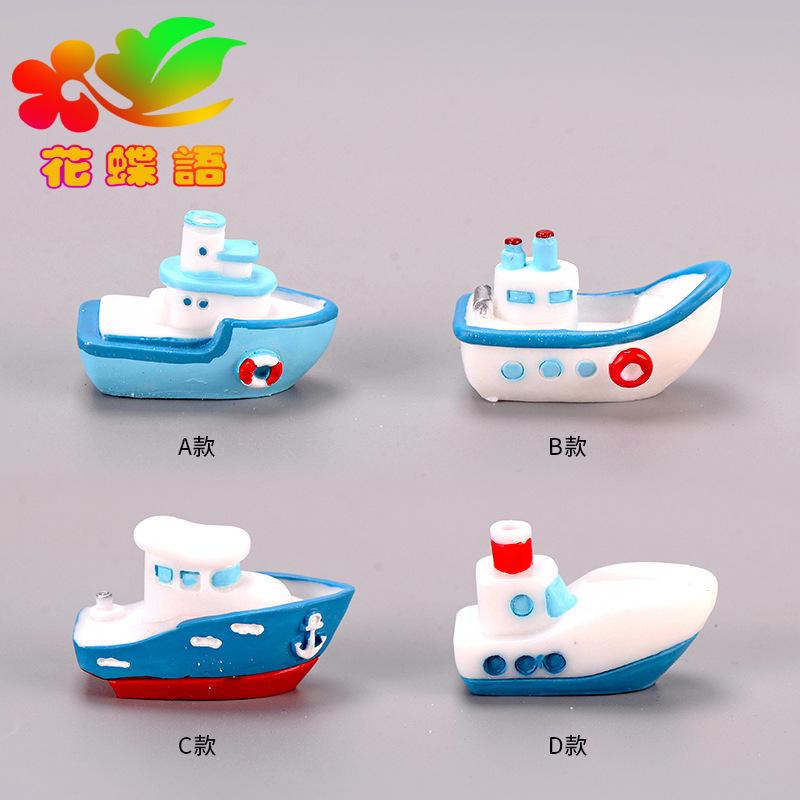 Tiểu cảnh thuyền buồm phong cách Địa Trung Hải trang trí DIY (ZC-1188)