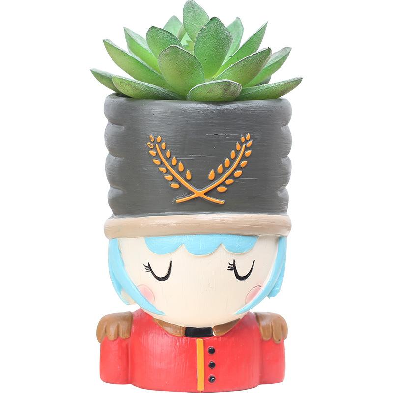 Chậu cây mọng nước cổ tích resin phong cách châu Âu, chậu mini hoạt hình, trang trí nhà (RG-270)