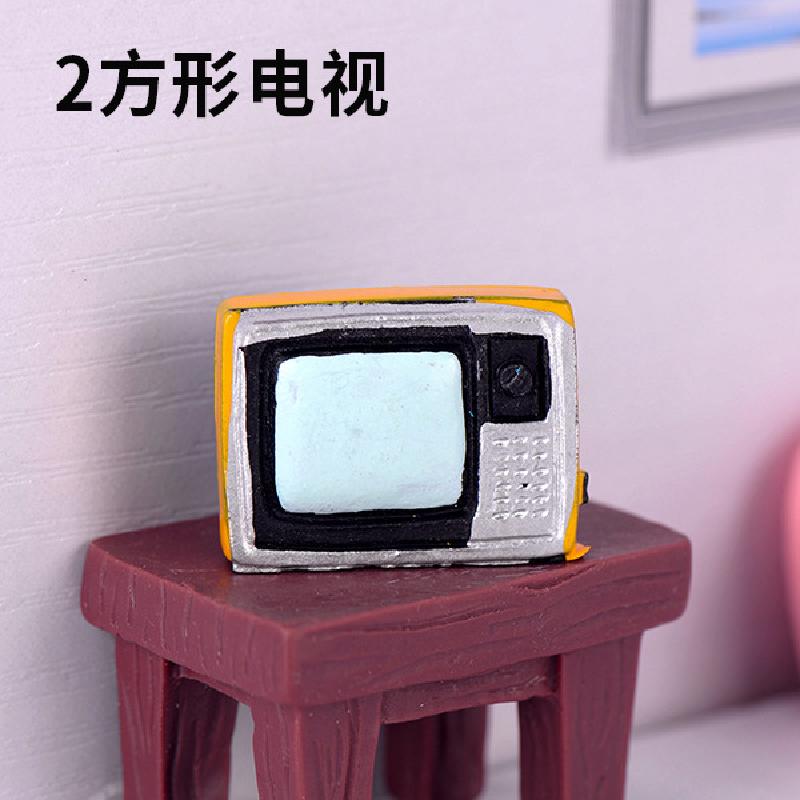 Tiểu cảnh đồ điện cổ, trang trí TV, radio, quạt mini (TZC-205)