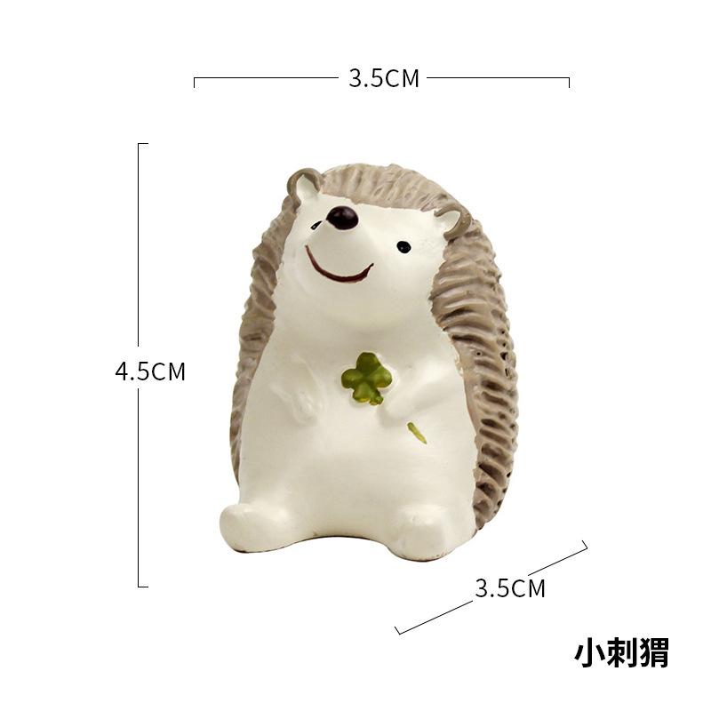 Tượng động vật hoạt hình resin phong cách Zakka, đồ trang trí bánh kem, phụ kiện xe hơi (RG-60)