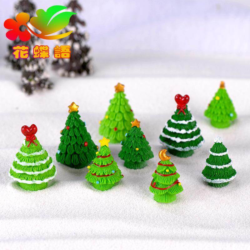 Tiểu cảnh cây thông Noel, trang trí nhà dễ thương mini (TZC-119)