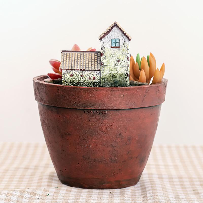 Chậu cây mọng nước treo phong cách Zakka, bộ tiểu cảnh mini, phụ kiện DIY trang trí sân vườn (RG-99)
