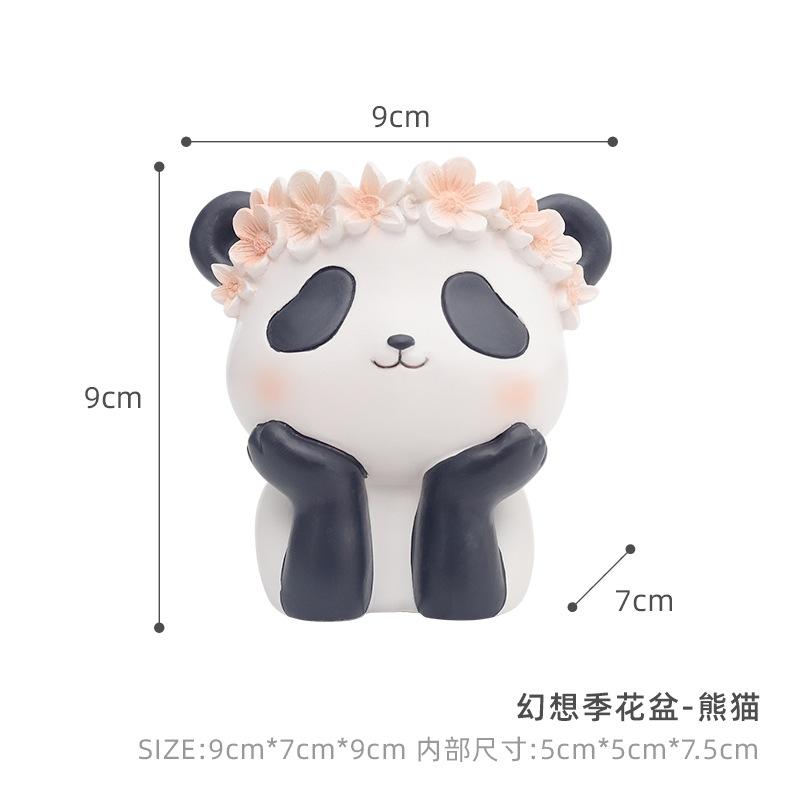 Chậu cây mọng nước hình động vật resin, chậu mini để bàn, tiểu cảnh sân vườn (RG-73)