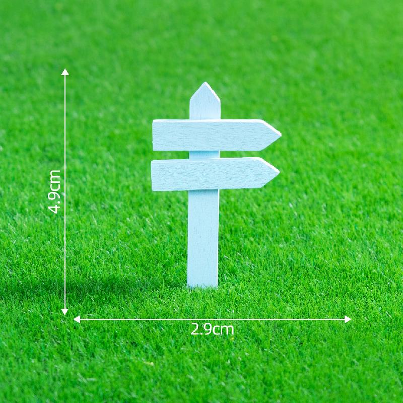 Tiểu cảnh bảng chỉ đường, hàng rào gỗ trang trí cây cảnh (ZC-182)