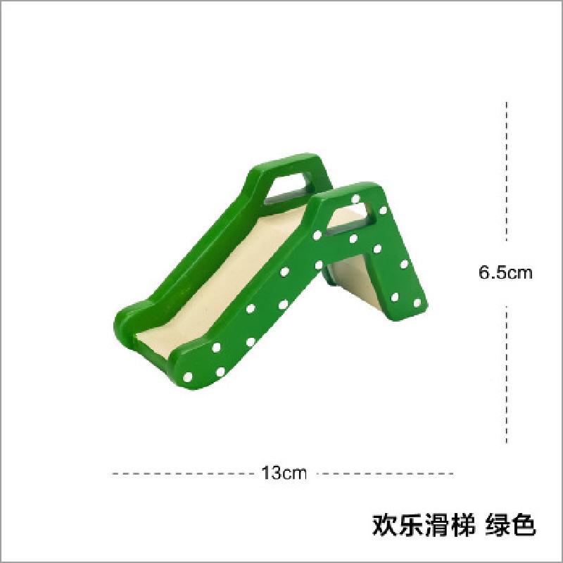 Bộ đồ chơi cầu trượt mini resin hoạt hình, đồ trang trí phòng trẻ em, bàn làm việc và quà tặng (RG-288)