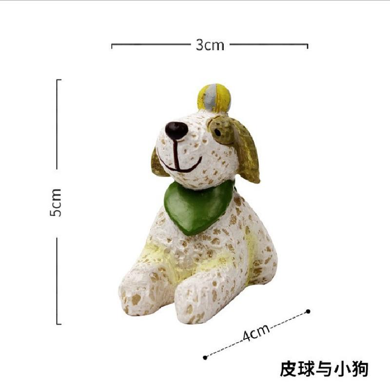 Tượng động vật hoạt hình resin phong cách Zakka, đồ trang trí bánh kem, phụ kiện xe hơi (RG-60)
