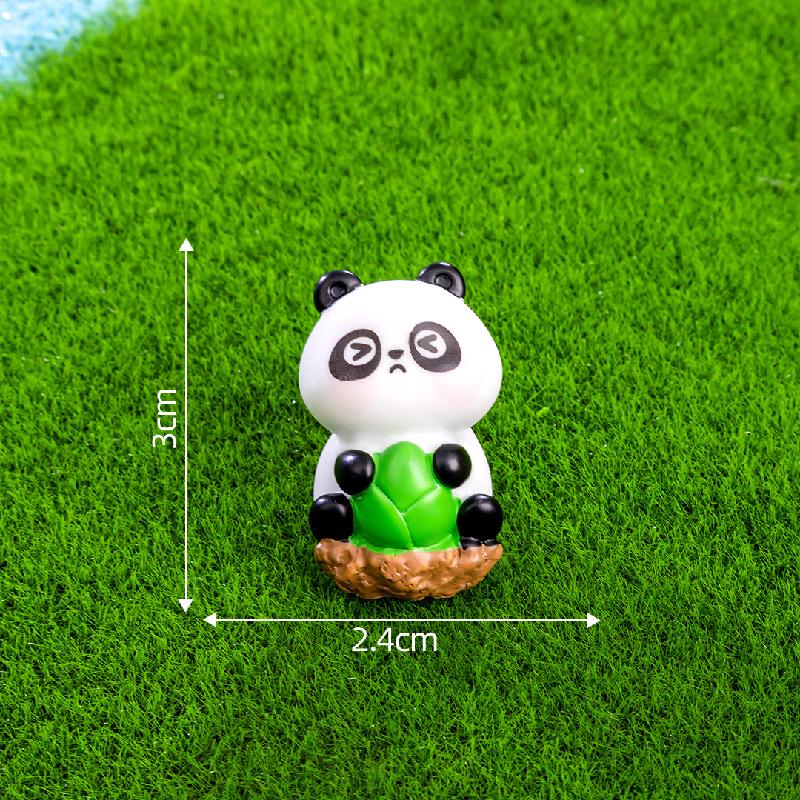 Tiểu cảnh gấu panda mini trang trí xe và bàn làm việc (TZC-664)